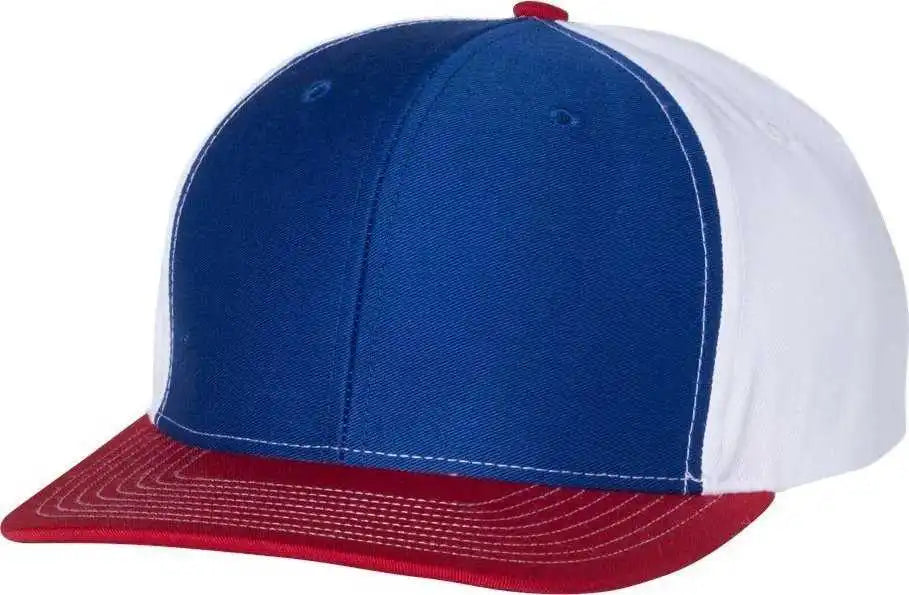 Richardson 312 Twill Back Trucker Caps Royal White Red / Osfm
