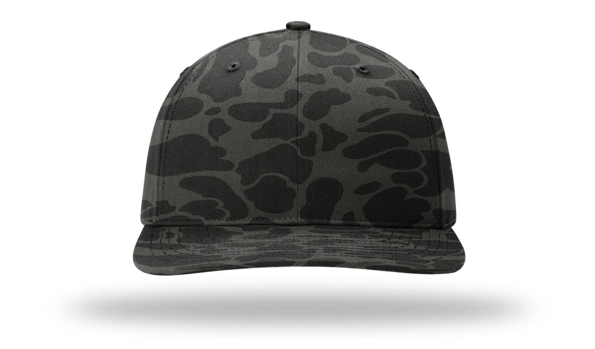 Richardson 312p Printed Mid Pro Twill Cap - Camo-black
