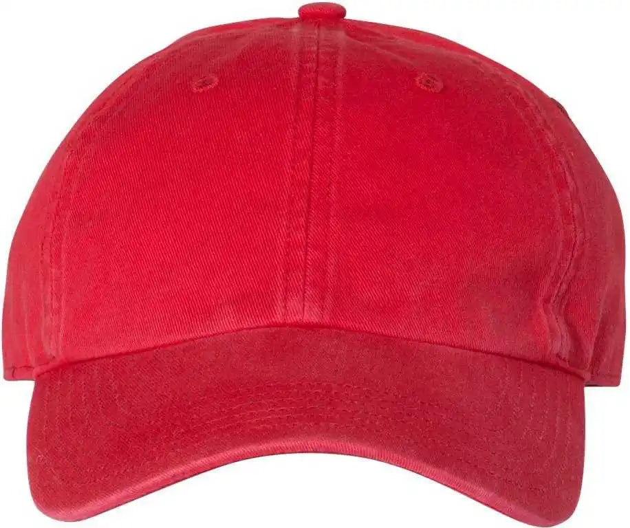 Richardson 320 Washed Chino Caps - Red - Sm