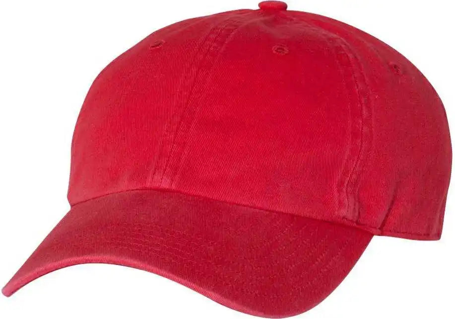 Richardson 320 Washed Chino Caps - Red - Sm