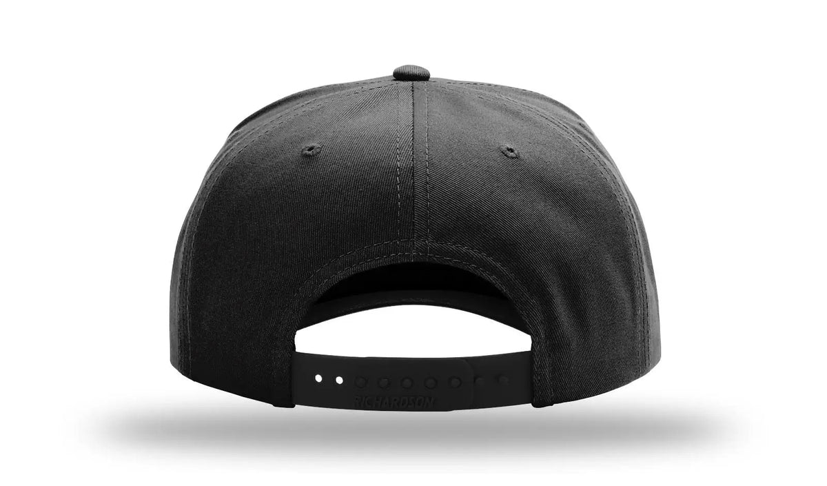 Richardson 323fpc Full Fabric Five Panel Champ Cap - Black - Osfm