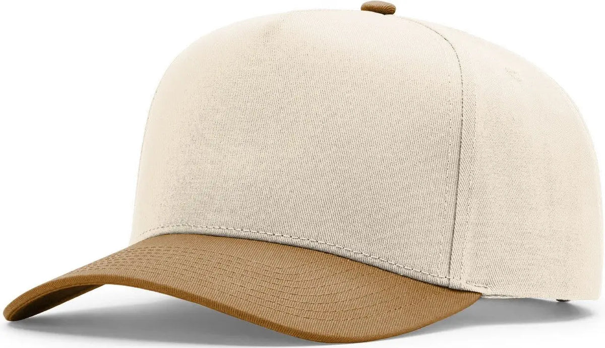 Richardson 323fpc Full Fabric Five Panel Champ Cap - Cream Caramel - Osfm