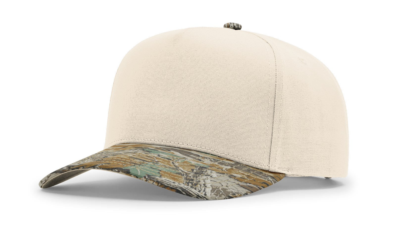 Richardson 323fpc Full Fabric Five Panel Champ Cap - Cream Realtree Advantage