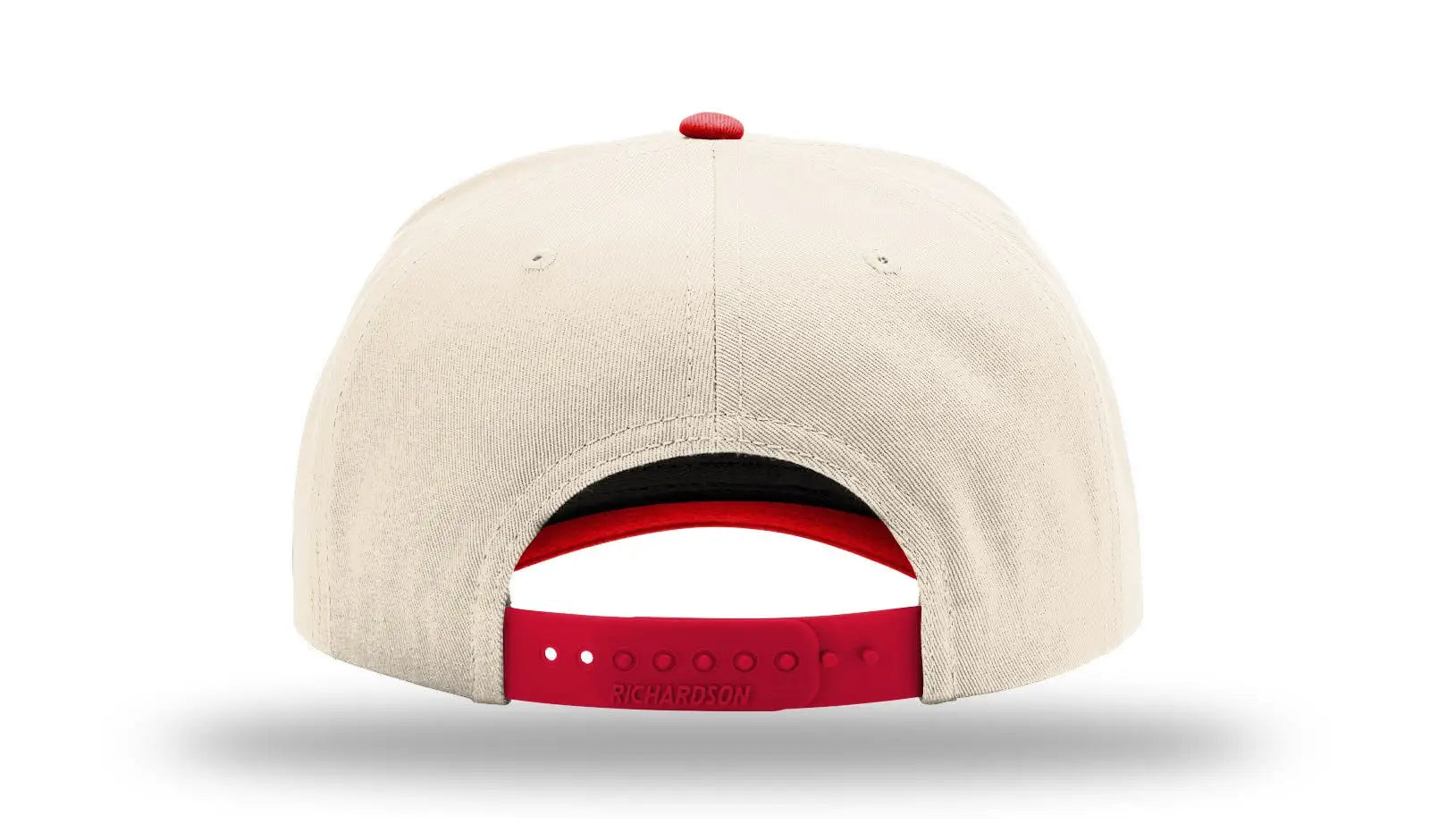 Richardson 323fpc Full Fabric Five Panel Champ Cap - Cream Red - Osfm