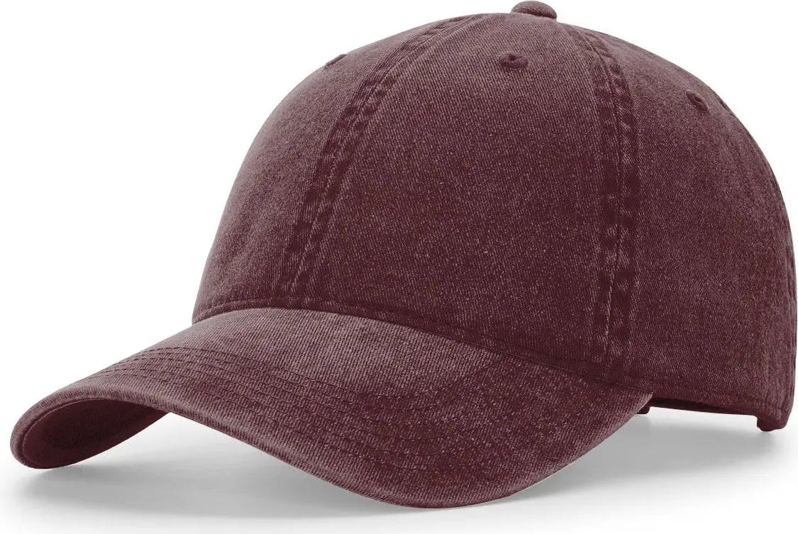 Richardson 324 Pigment Dyed and Washed Cap - Dark Maroon