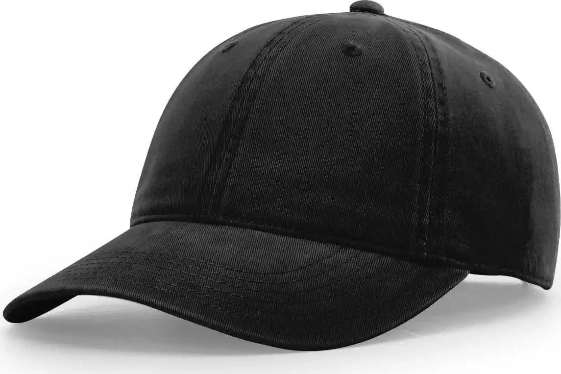 Richardson 326 Brushed Canvas Dad Caps Black / Osfm