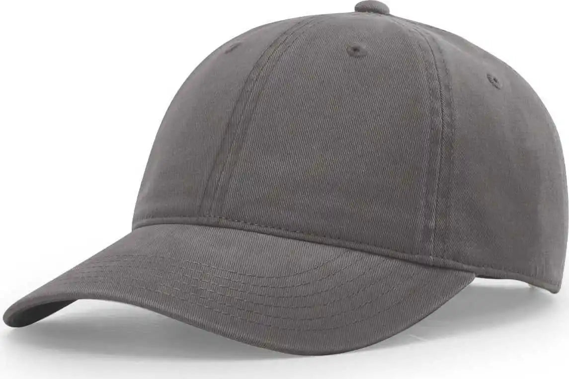 Richardson 326 Brushed Canvas Dad Caps Charcoal Dark Gray / Osfm
