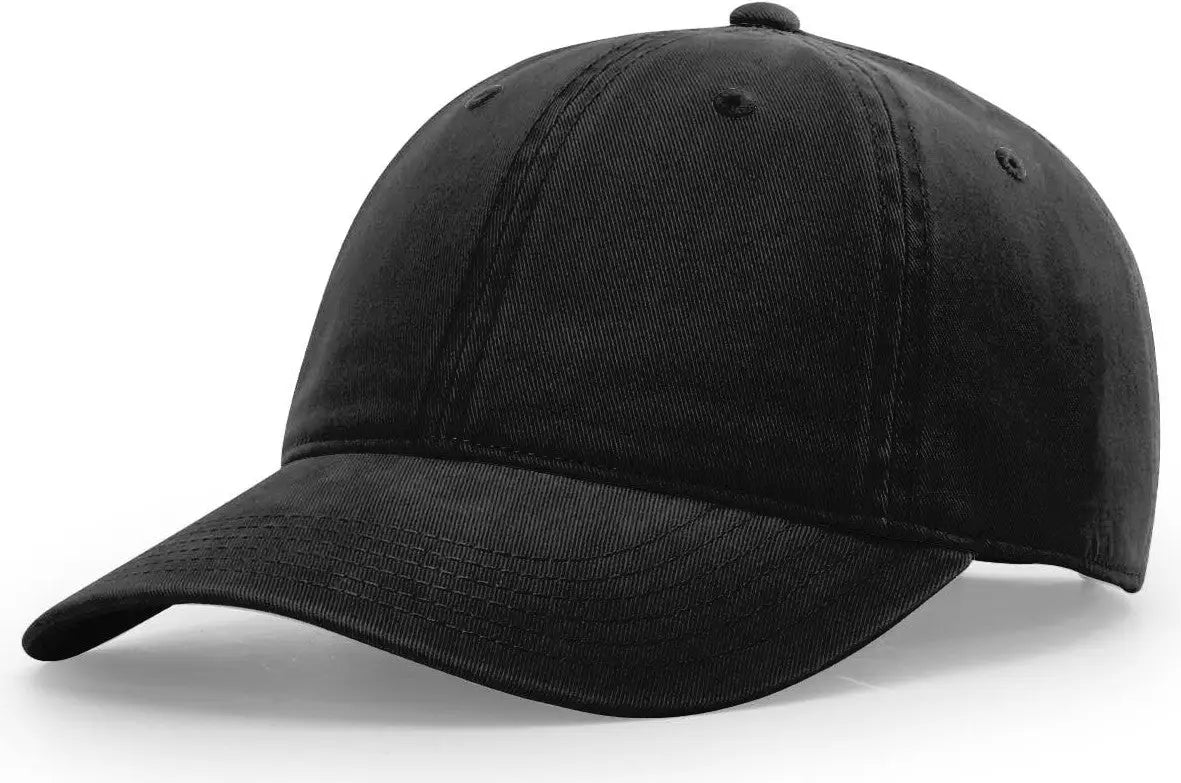 Richardson 326 Peached Cotton Twill Cap - Black