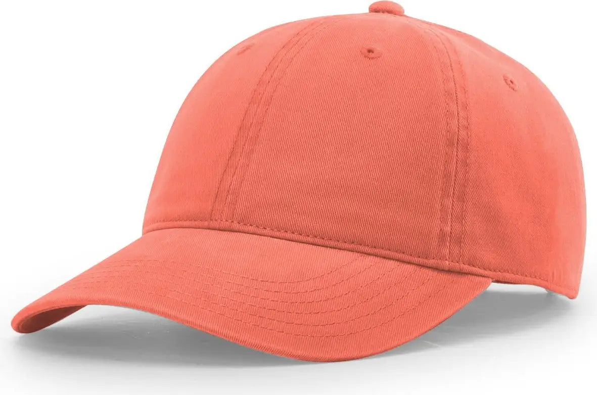 Richardson 326 Peached Cotton Twill Cap - Coral - Osfm