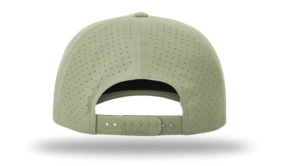 Richardson 355 Laser Perf Performance Rope Cap - Light Olive - Osfm