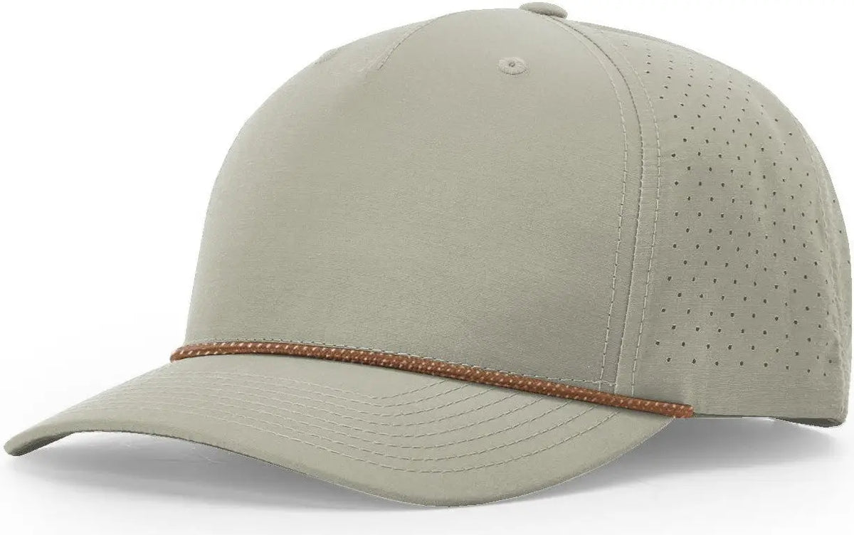 Richardson 355 Laser Perf Performance Rope Cap - Trenchcoat Russet-gray - Osfm