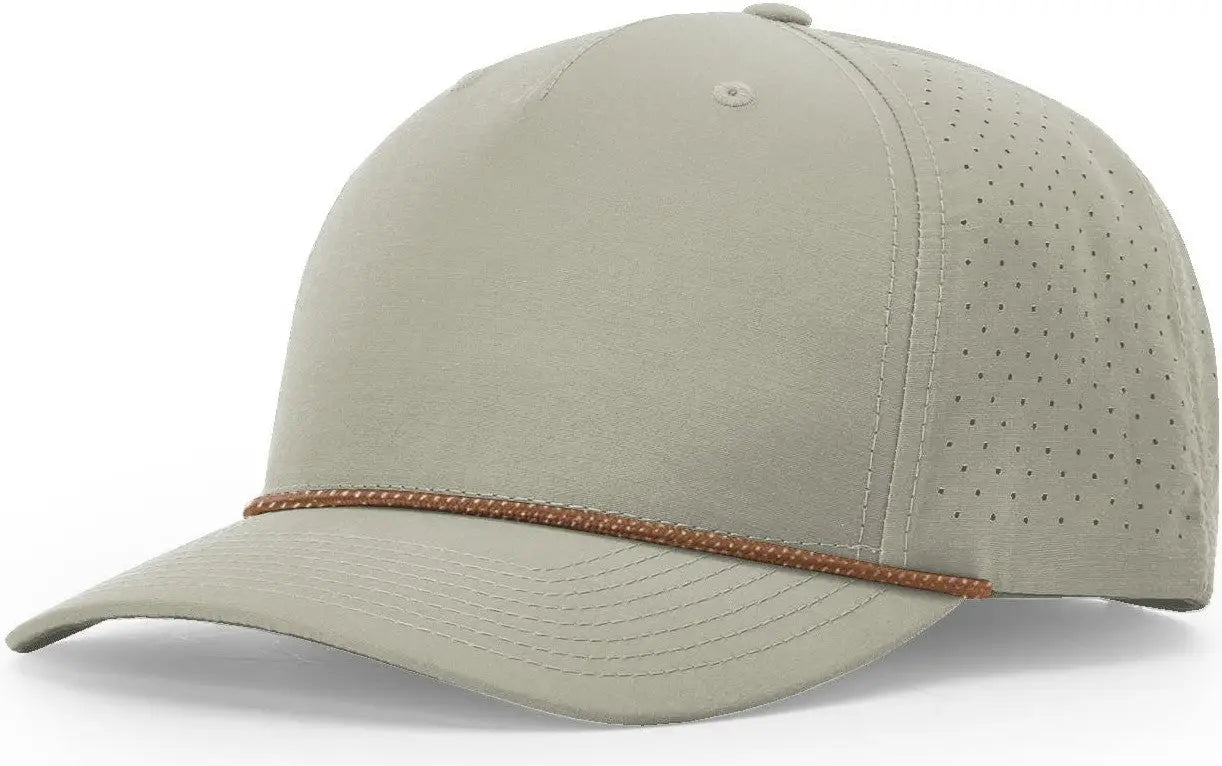 Richardson 355 Laser Perf Performance Rope Cap - Trenchcoat Russet-gray - Osfm
