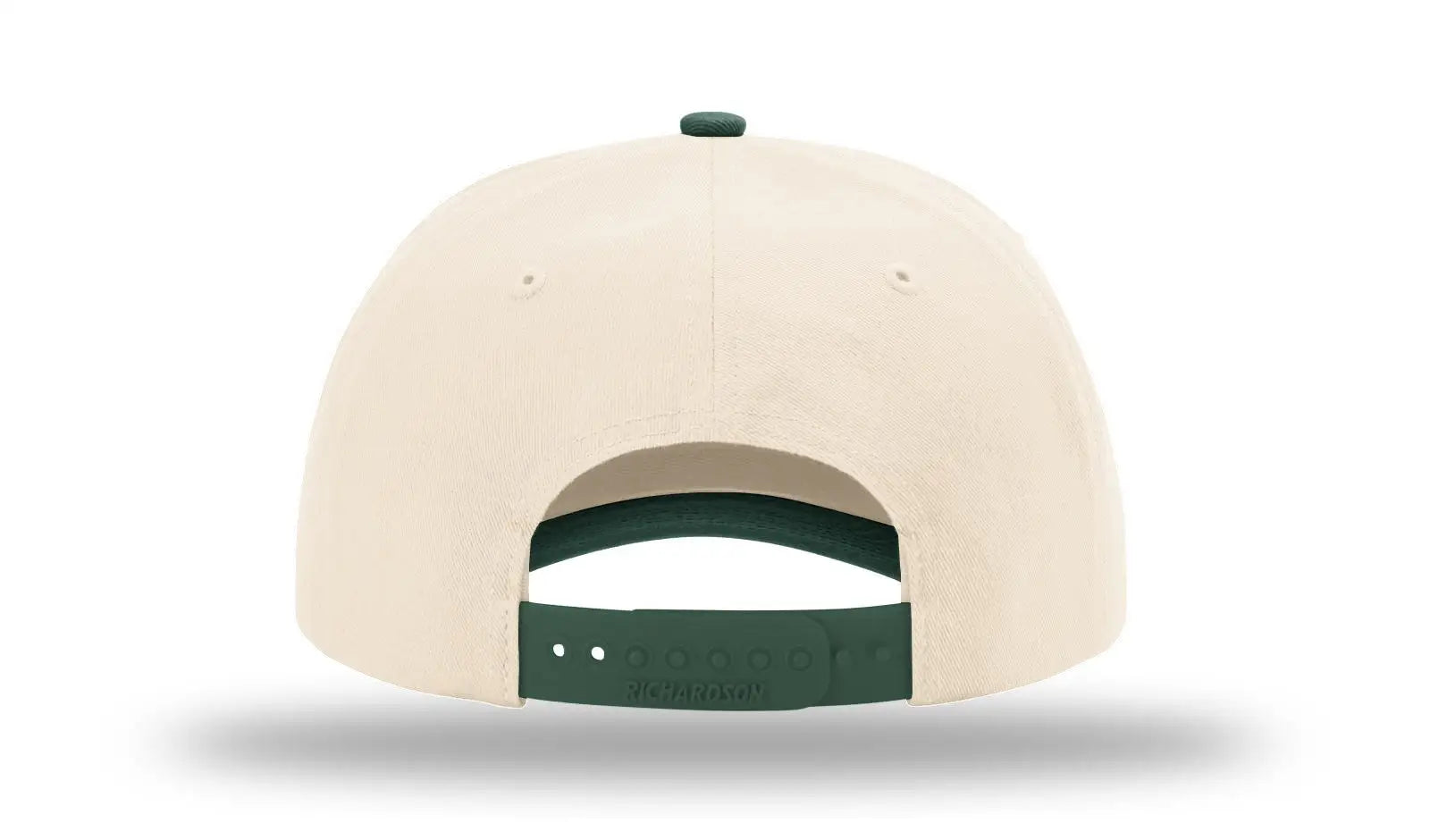 Richardson 356 5 Panel Relaxed Gramps Cap - Cream Dark Green