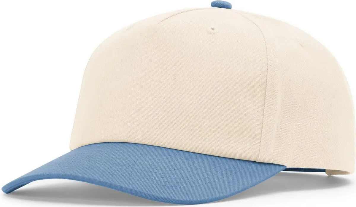 Richardson 356 5 Panel Relaxed Gramps Cap - Cream Light Denim - Osfm