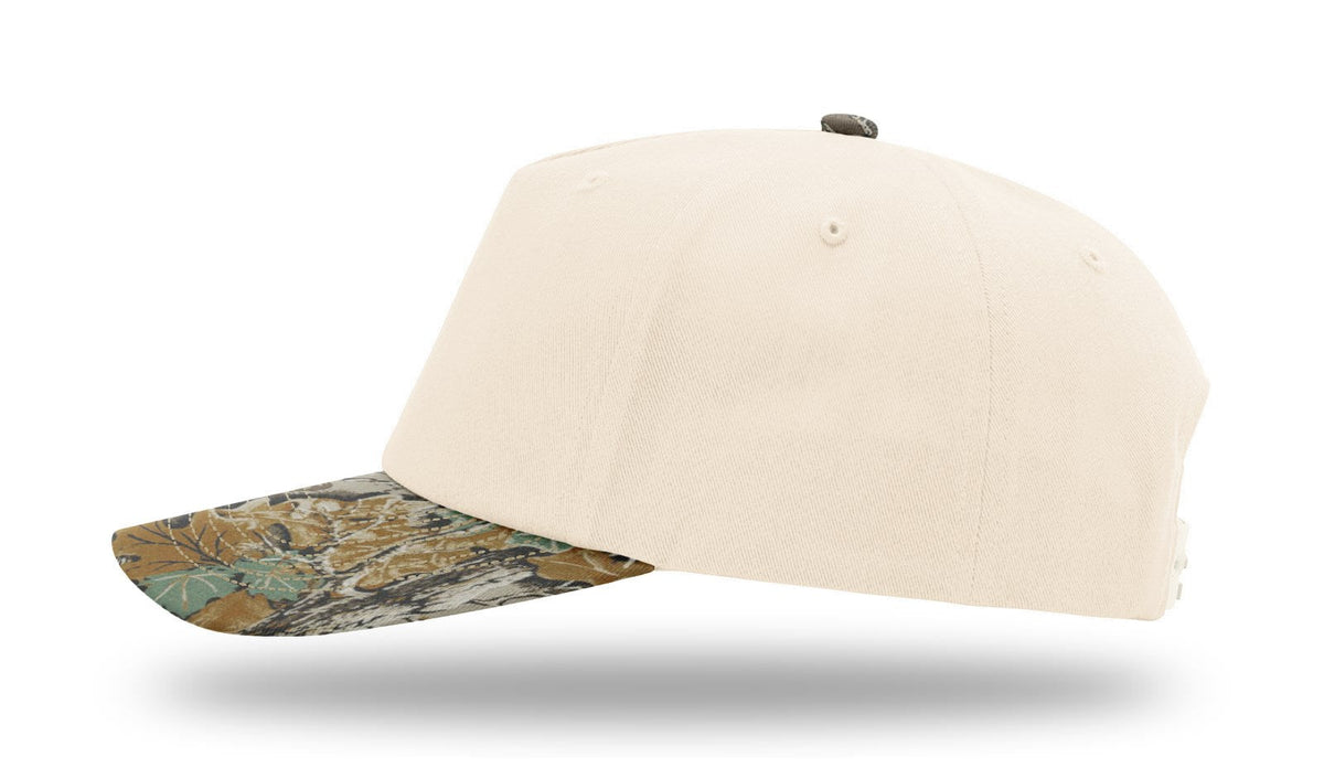 Richardson 356 5 Panel Relaxed Gramps Cap - Cream Realtree Advantage