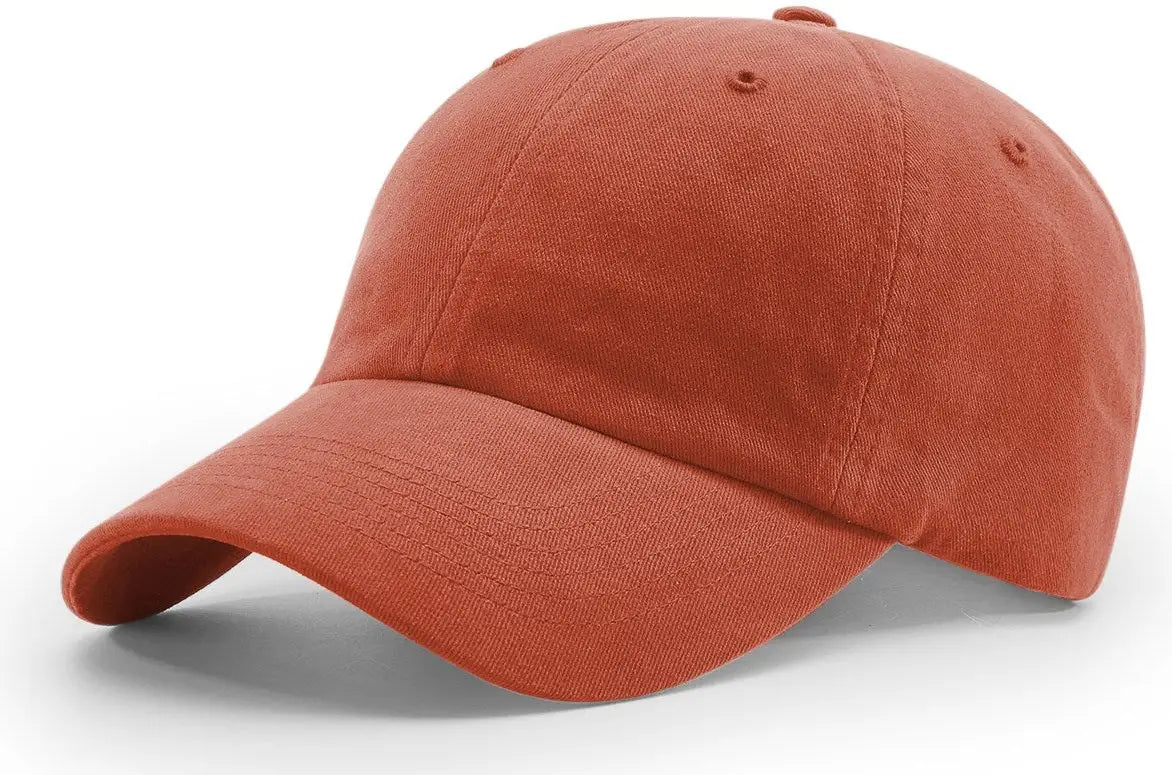 Richardson 380 Garment Dyed and Washed Twill Cap - Rust