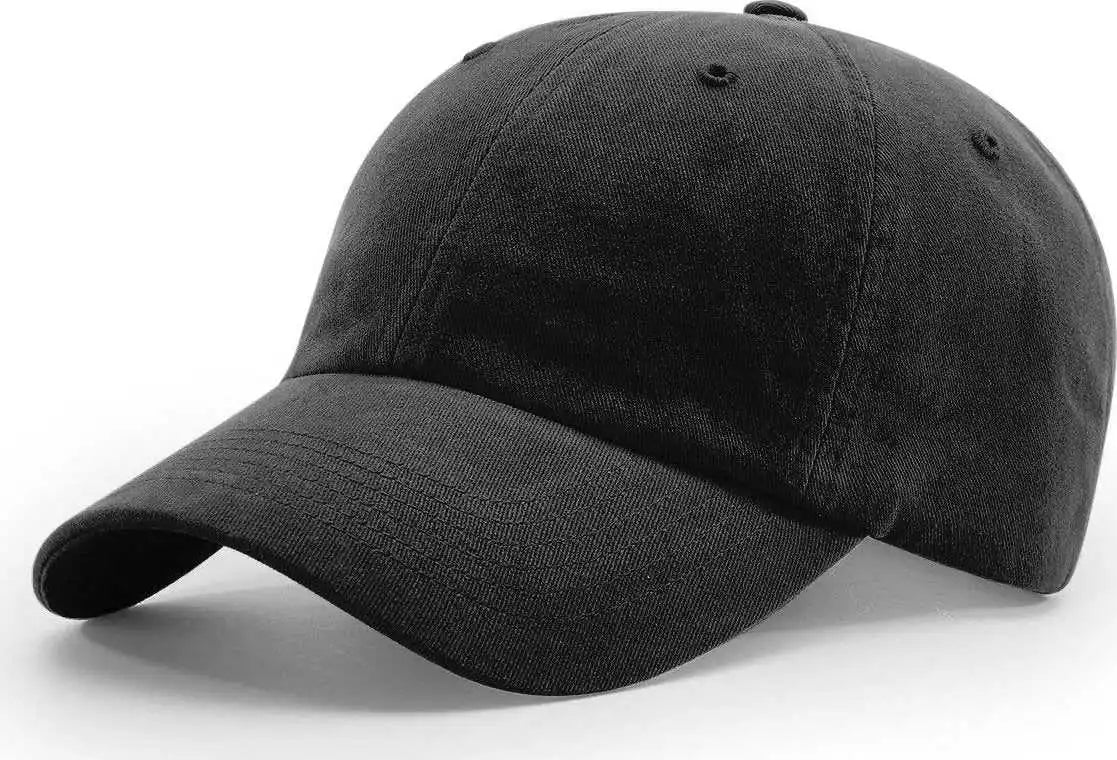 Richardson 380 Garment Dyed/washed Chino Caps Black / Osfm