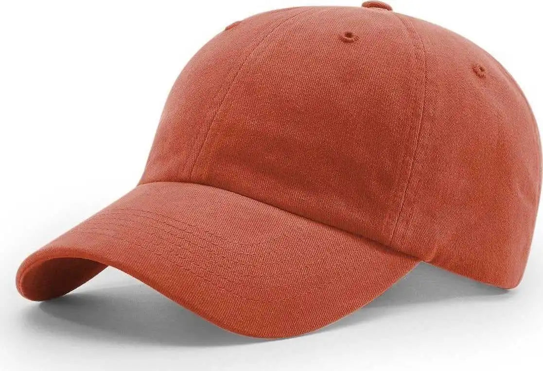 Richardson 380 Garment Dyed/washed Chino Caps - Rust - Burnt Orange / Osfm