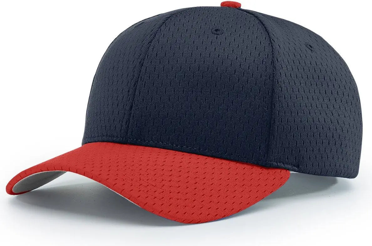 Richardson 414 Pro Mesh Adjustable Cap - Navy Red