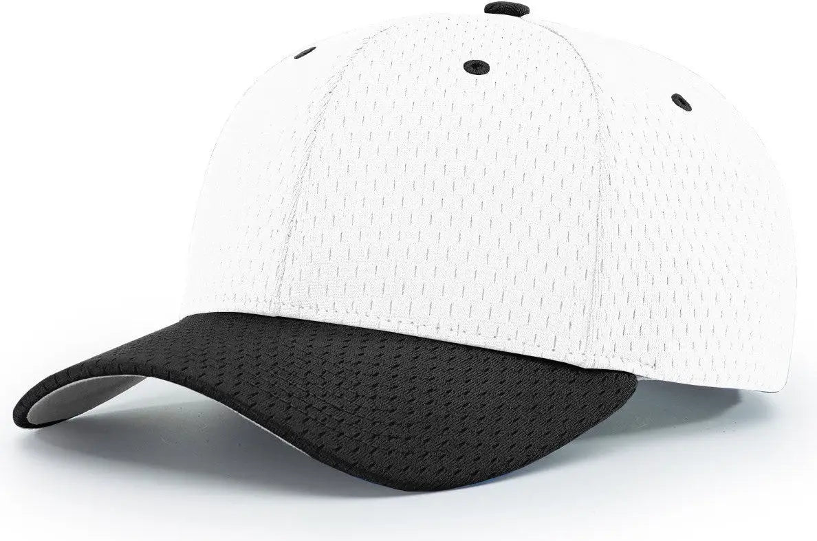 Richardson 414 Pro Mesh Adjustable Cap - White Black - s