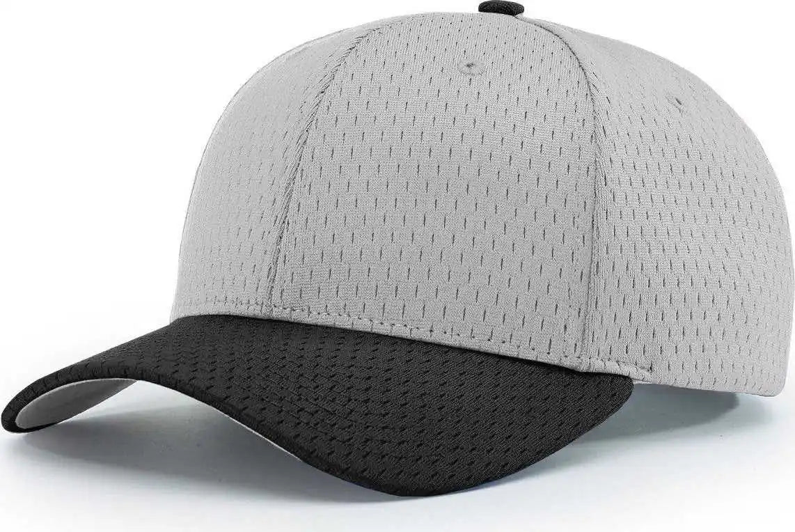 Richardson 414 Pro Mesh Adjustable Caps - Grey Black - Gray / Sm