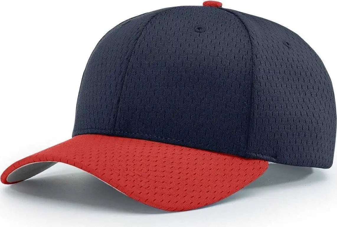Richardson 414 Pro Mesh Adjustable Caps - Navy Red - Sm