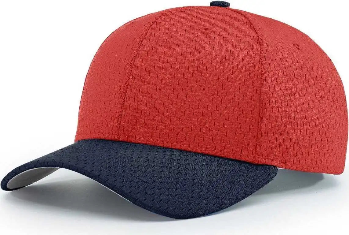 Richardson 414 Pro Mesh Adjustable Caps - Red Navy - Sm
