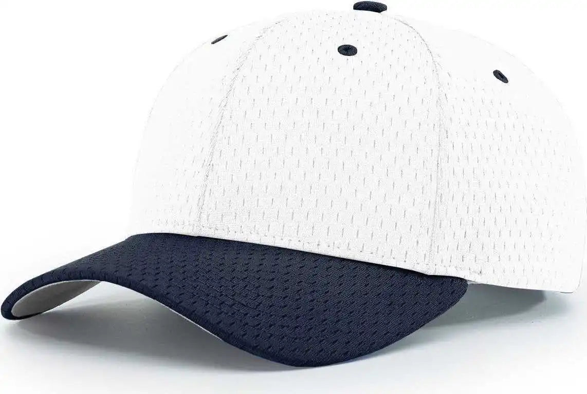 Richardson 414 Pro Mesh Adjustable Caps - White Navy - Sm