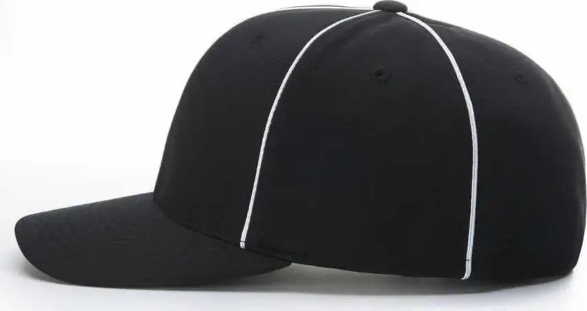 Richardson 485 Referee Pulse r Flex Caps Black White