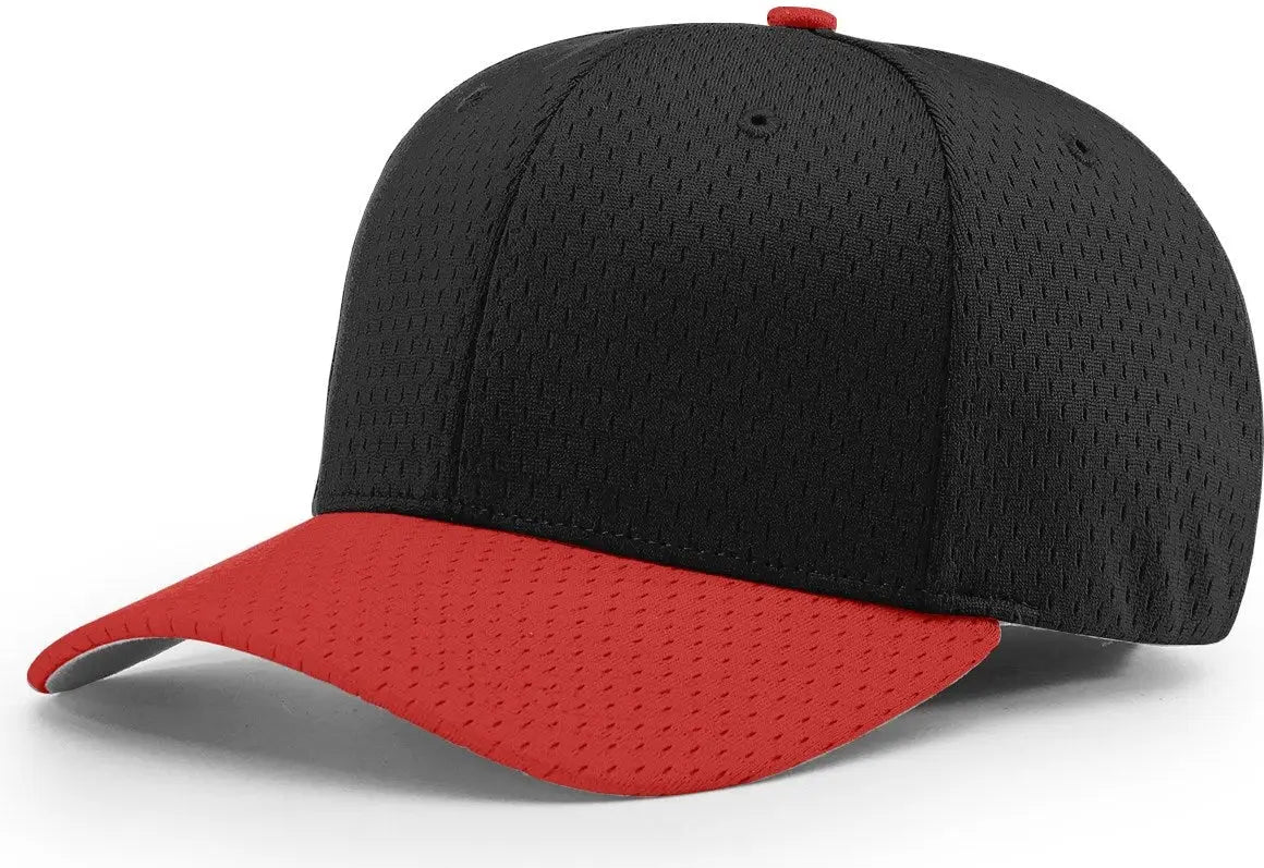 Richardson 495 Pro Mesh R-flex Cap - Black Red