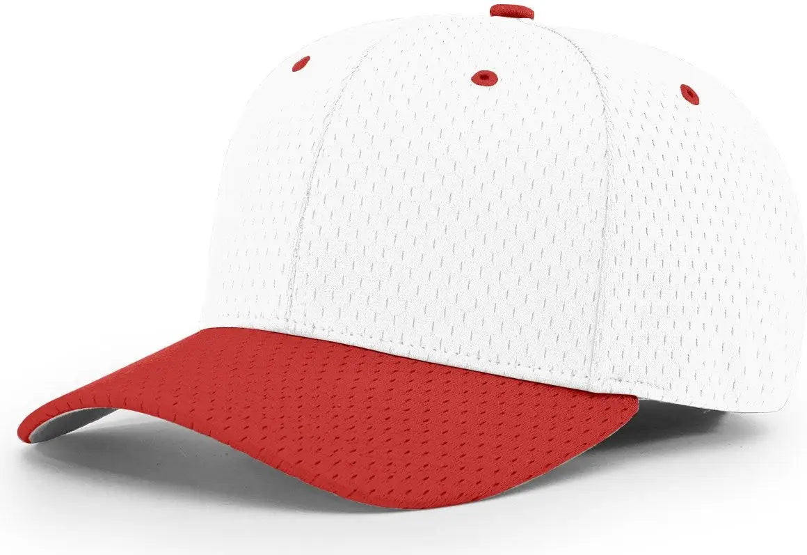 Richardson 495 Pro Mesh R-flex Cap - White Red