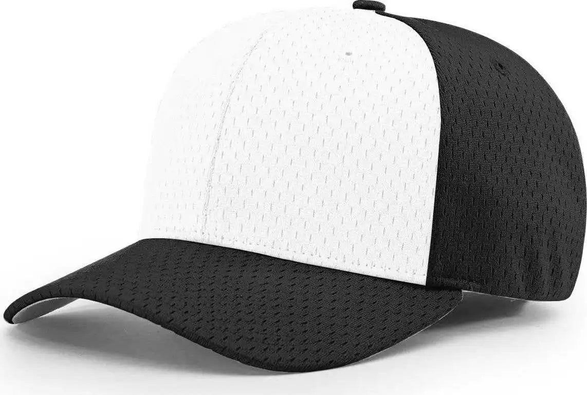 Richardson 495 Pro Mesh r Flex Caps Alternate White Black / Sm