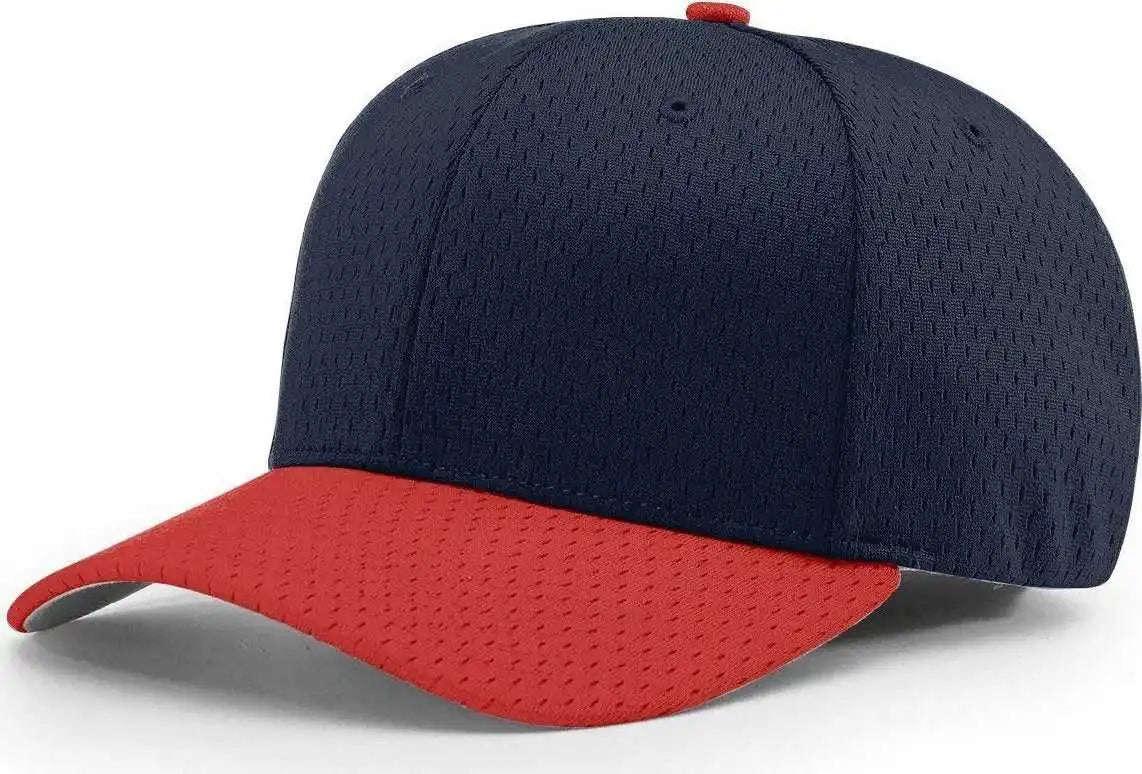 Richardson 495 Pro Mesh R-flex Caps - Navy Red - Sm