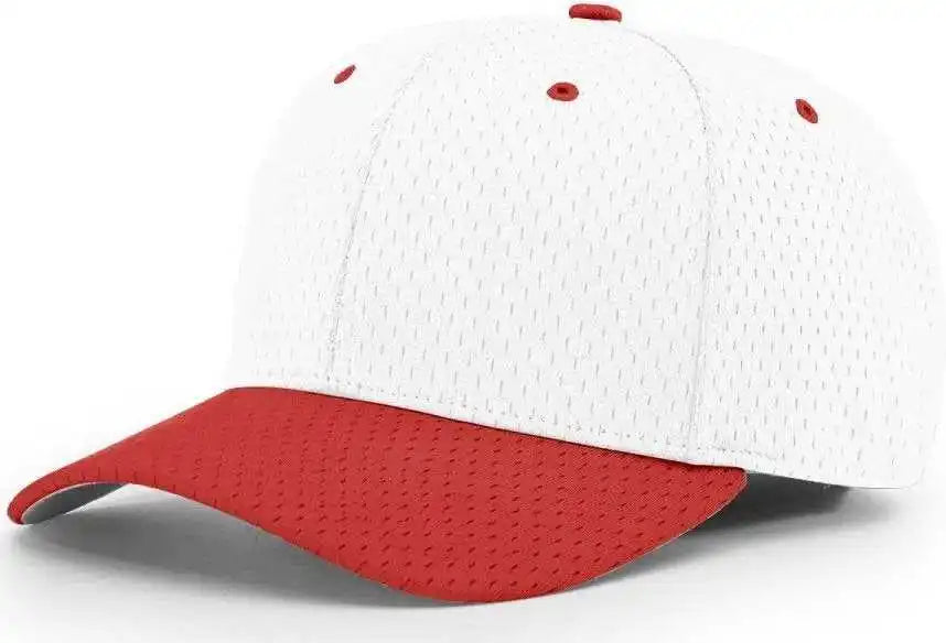 Richardson 495 Pro Mesh R-flex Caps - White Red - Sm