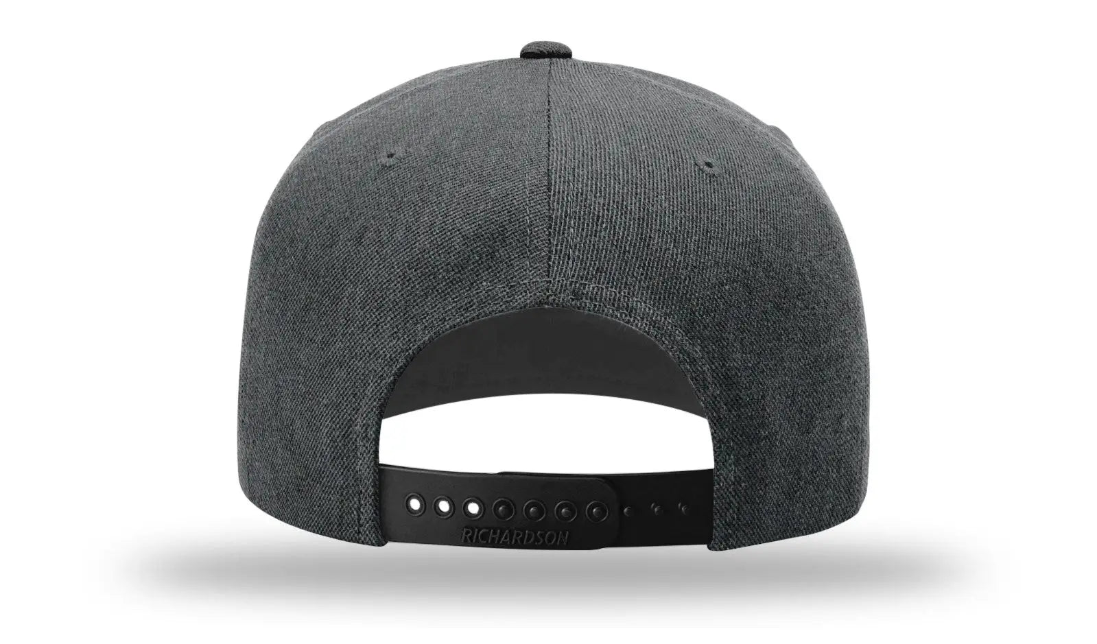 Richardson 510 Acrylic-wool Blend Flatbill Snapback Cap - Heather Charcoal Black - Dark Gray / Osfm