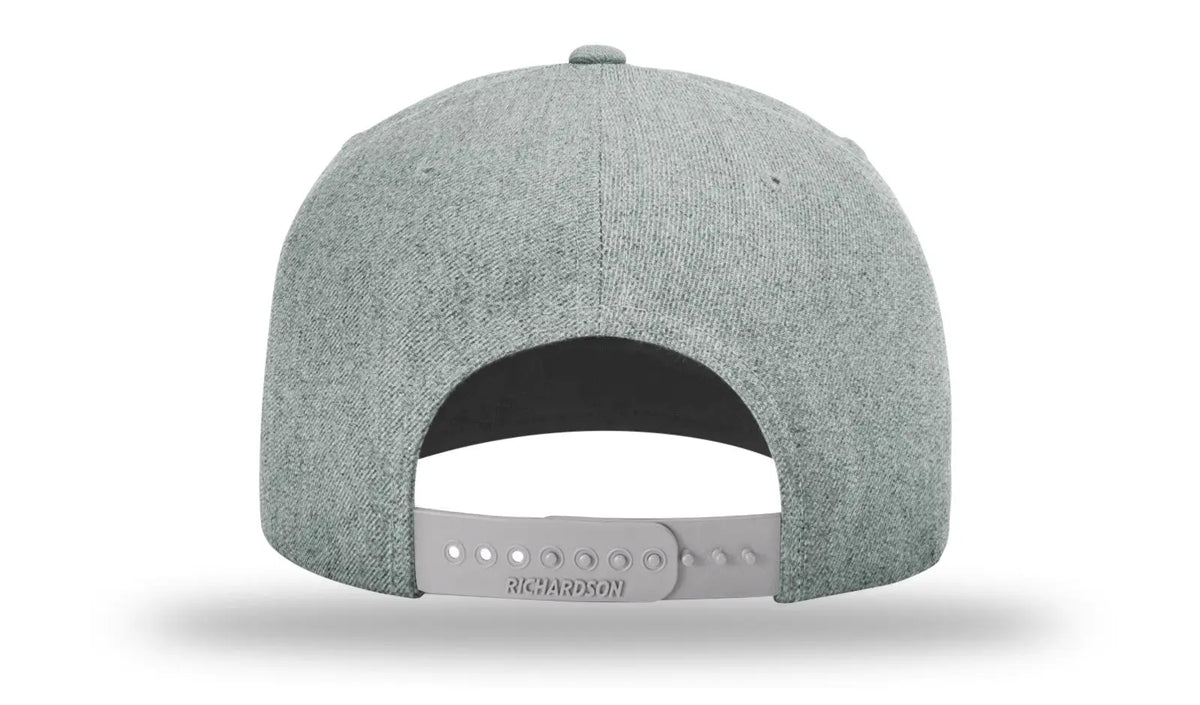 Richardson 510 Acrylic-wool Blend Flatbill Snapback Cap - Heather Gray - Osfm