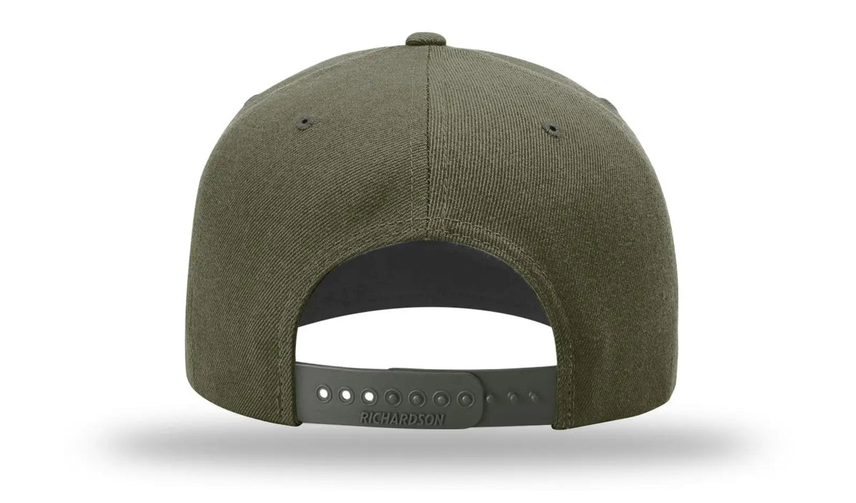 Richardson 510 Acrylic-wool Blend Flatbill Snapback Cap - Loden - Osfm