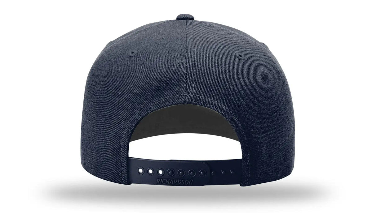 Richardson 510 Acrylic-wool Blend Flatbill Snapback Cap - Navy - Osfm