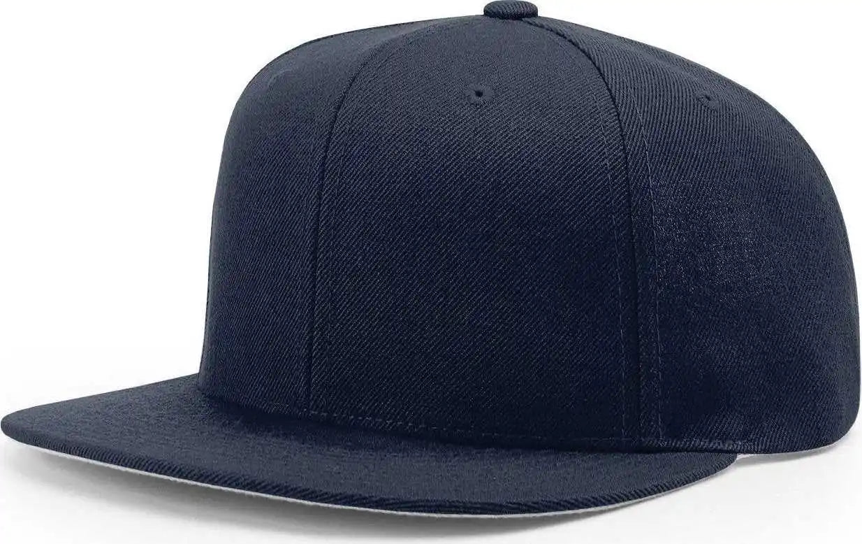 Richardson 510 Wool Flatbill Snapback Caps Navy / Osfm