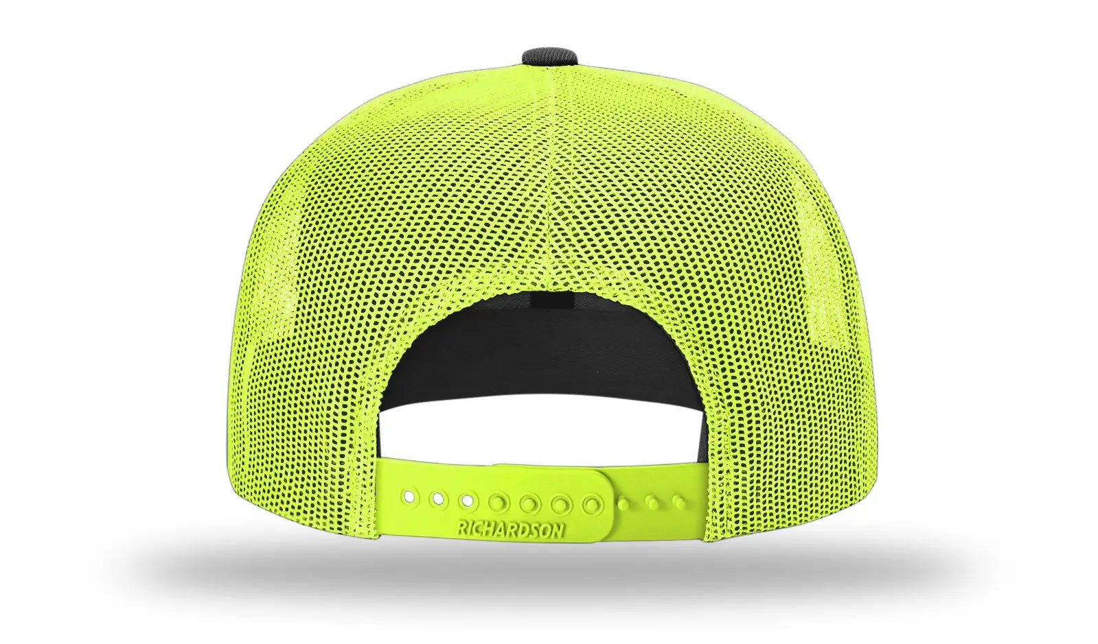 Richardson 511 Acrylic-wool Blend Flatbill Trucker Cap - Black Neon Yellow - Osfm