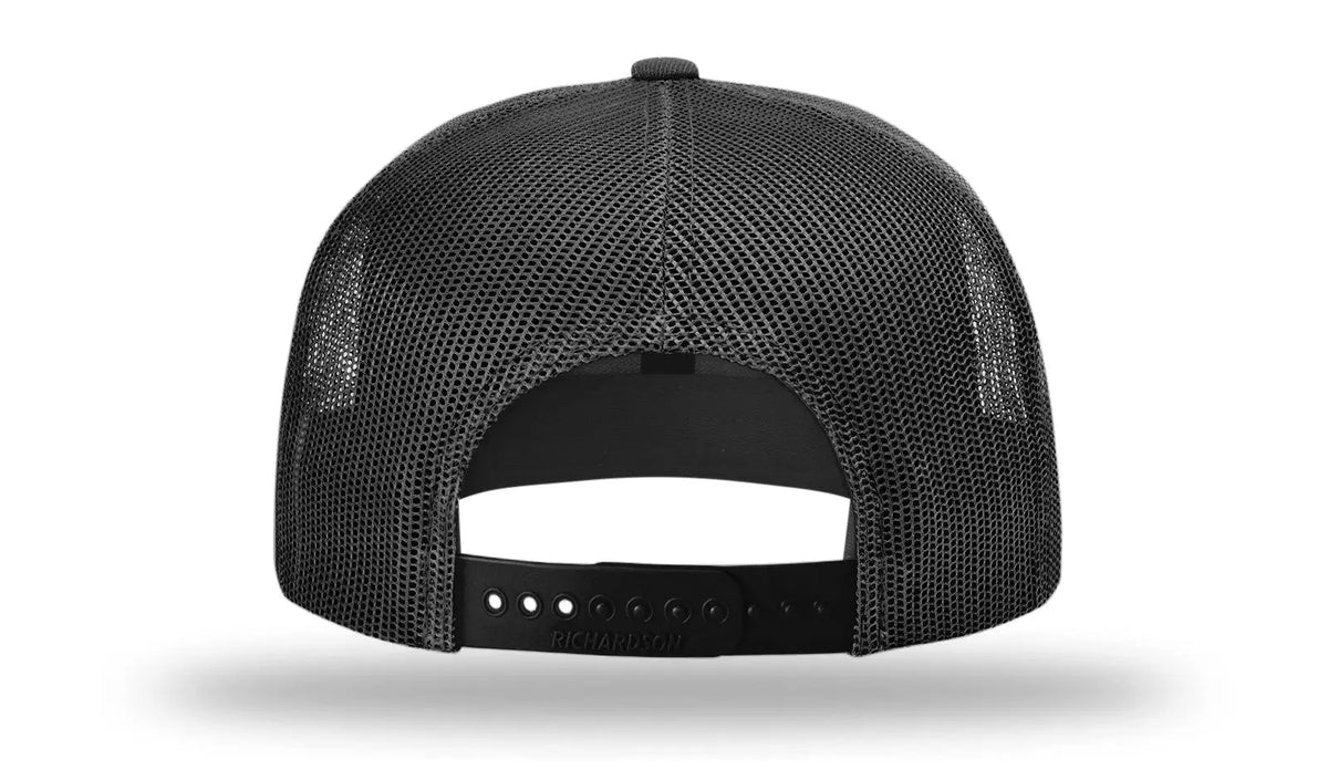 Richardson 511 Acrylic-wool Blend Flatbill Trucker Cap - Black - Osfm