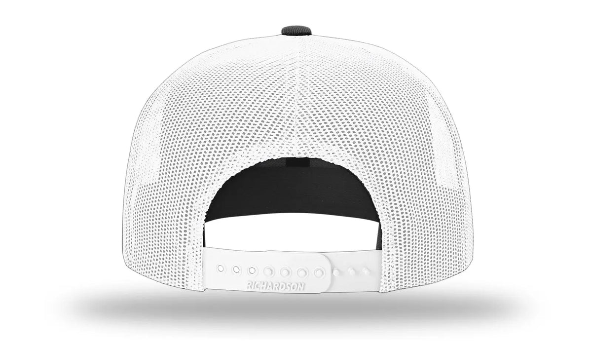 Richardson 511 Acrylic-wool Blend Flatbill Trucker Cap - Black White - Osfm