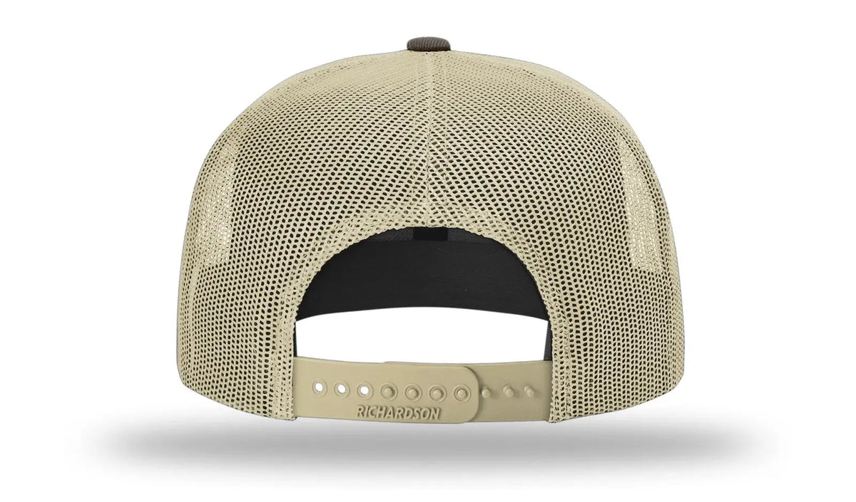 Richardson 511 Acrylic-wool Blend Flatbill Trucker Cap - Brown Khaki - Osfm