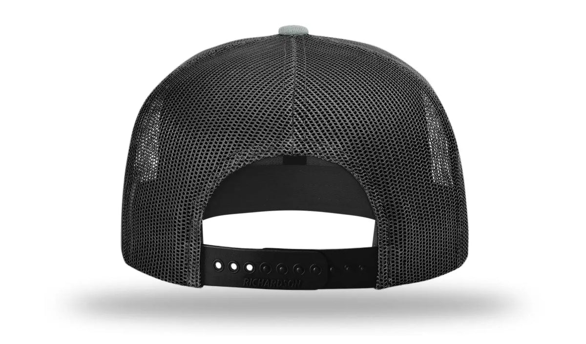 Richardson 511 Acrylic-wool Blend Flatbill Trucker Cap - Heather Gray Black - Osfm