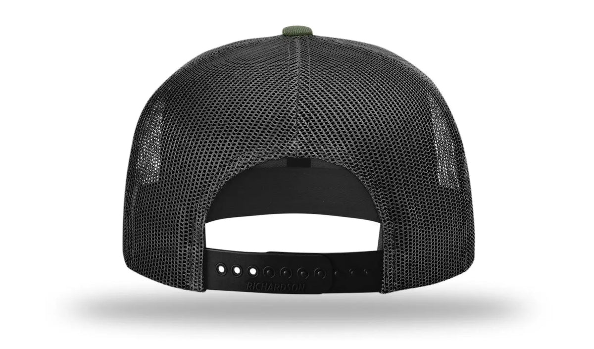 Richardson 511 Acrylic-wool Blend Flatbill Trucker Cap - Loden Black - Osfm