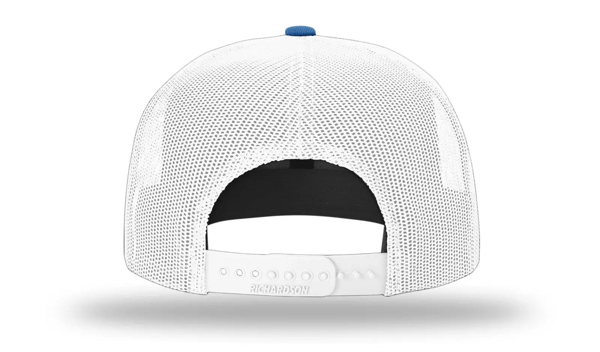 Richardson 511 Acrylic-wool Blend Flatbill Trucker Cap - Royal White - Osfm