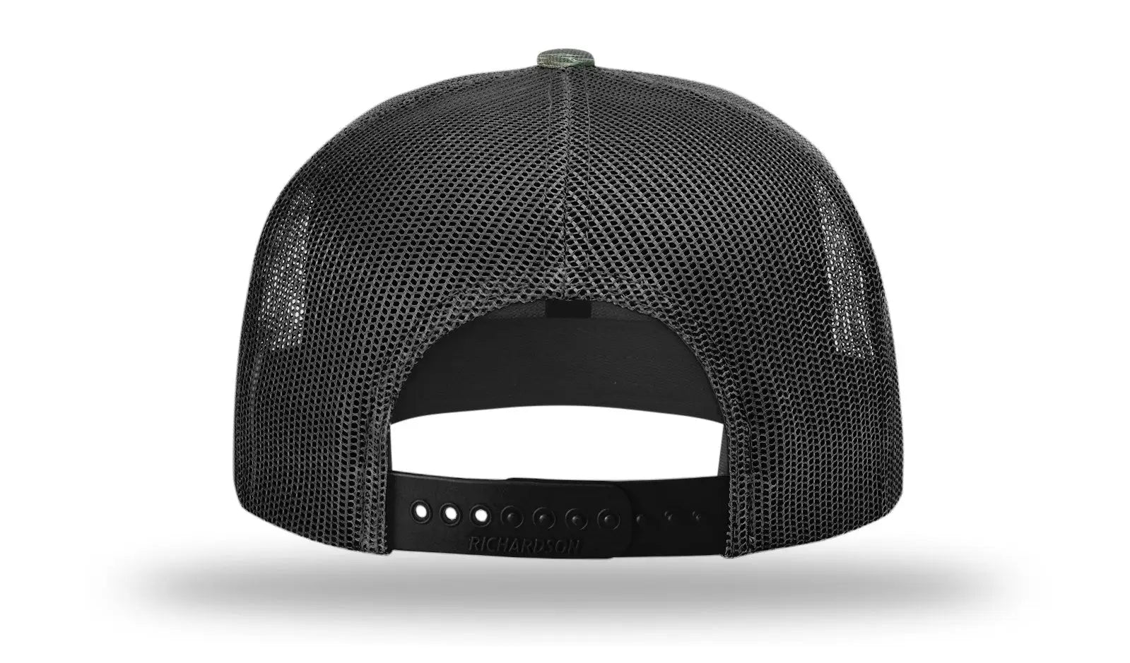 Richardson 511 Acrylic-wool Blend Flatbill Trucker Cap - Tiger Camo Black - Osfm