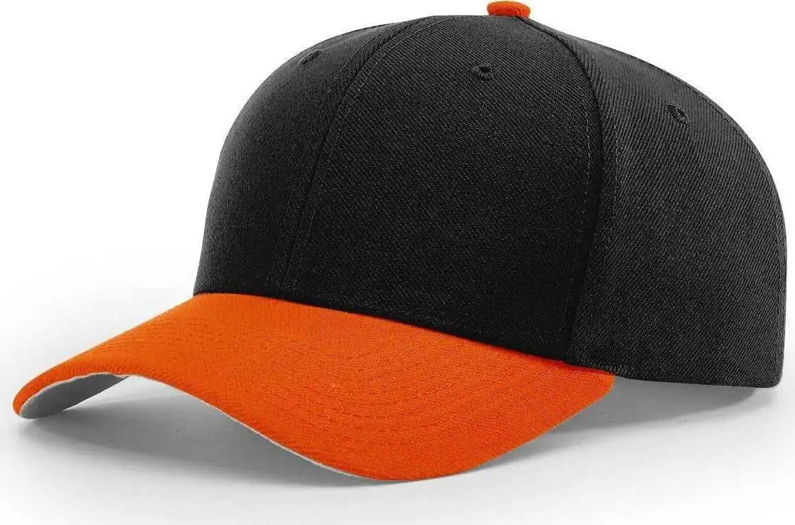 Richardson 514 Surge Adjustable Caps - Black Orange - Sm