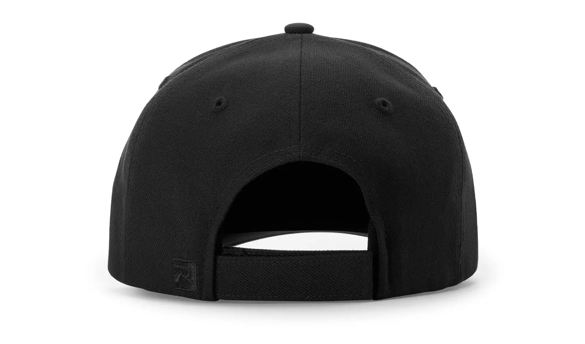Richardson 535 Umpire Surge 2 Cap - 4 Stitch Adjustable - Black - Md-lg