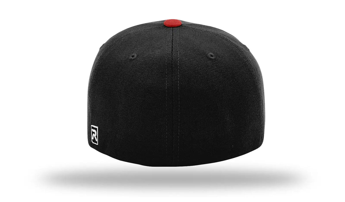 Richardson 585 Acrylic-wool Blend R-flex Cap - Black Red